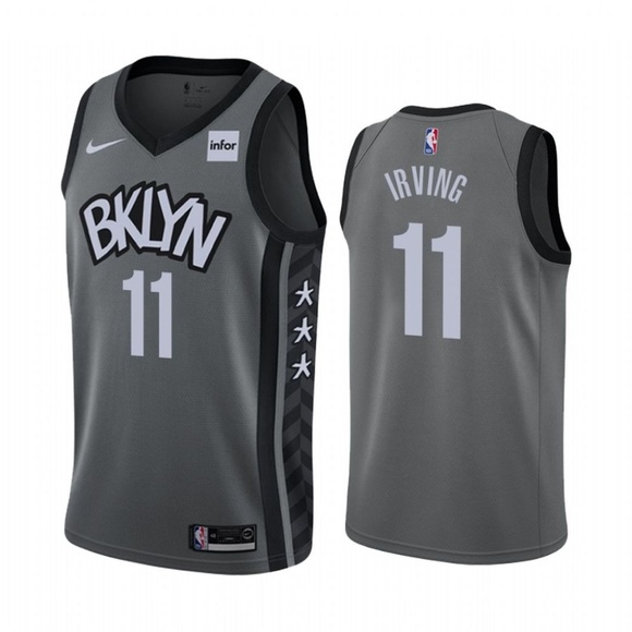 brooklyn nets jersey gray